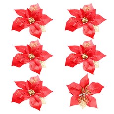 樹裝飾, 紅色, 6個