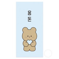 도나와 친구들 하트를 품은 용돈봉투 10매 + 스티커 10매 세트, 호두, 1세트