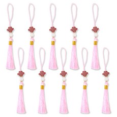 아이엔피 장식 고급 노리개 전체길이 14cm x 수술길이 6.5cm x 실 길이 5cm NS0, 분홍(NS01), 10개