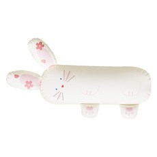 밀로앤개비 유아용 동물 롱 바디필로우 베개커버, 토끼 허그 블라썸 라라