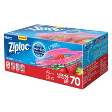 지퍼락 그립앤실 슬라이더 지퍼팩 냉장용, 중(M), 70개입, 1개