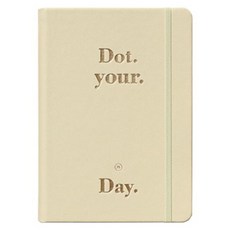 비온뒤 2025 Dot Your Day Diary 날짜형 다이어리, 버터 옐로우