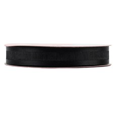 양단 오간디 리본 15mm, 검정, 15m, 1개