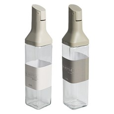 아르딘 마망 스마트 자동개폐 슬림 오일 병 화이트 + 그레이 500ml 세트, 1세트