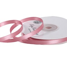 길그리 얇은 6mm 공단 선물 포장 리본, 09 피치, 1개, 18m