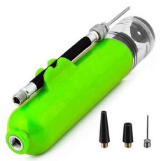 NatureSParmer 足球籃球迷你攜帶型多功能打氣筒, 綠色, 1個
