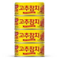 동원참치 고추참치 통조림, 135g, 4개