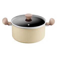 Tefal 特福 電磁爐適用鈦花雙耳鍋, 24cm, 1個, 淺褐色