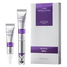 미샤 타임 레볼루션 500샷 레티놀 아이크림 + 리필 세트, 1세트, 30ml