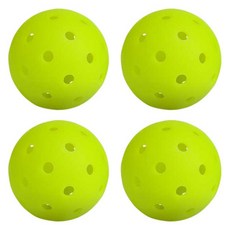 SKARO Pickleball球 公 PKBC-H40, 4個, 螢光綠