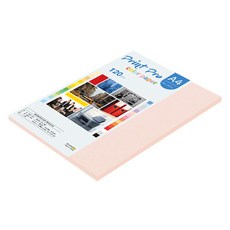 종이문화 프린트프로 얇은 칼라 복사지 No 22 라이트핑크 120g, A4, 40개