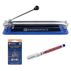 MONESPACE 瓷磚切割機 400mm+替換刀片+藍色油性筆組, 1組, 單品