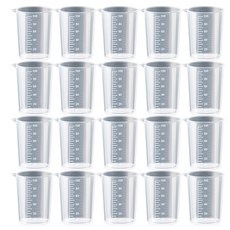 27 堅固耐用的塑料燒杯, 手柄 x 100ml 20ea