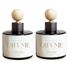 디씨네트워크 디퓸 차량용 디퓨저 180ml, 2개, 화이트머스크