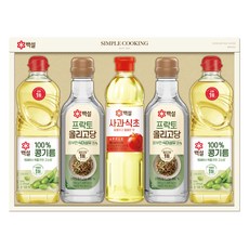 백설 심플쿠킹 C호 오일세트 + 쇼핑백 1세트 상품 이미지