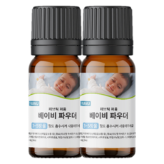NAMU 양모볼 패브릭 오일 10ml 베이비 파우더, 혼합색상, 2개