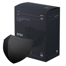맘편히 새부리형 마스크 중형 KF94 블랙, 25개입, 2개