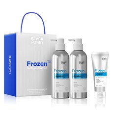 블랙포레 프로즌 쿨 딥클린 탈모완화샴푸 세트, 1세트, 500ml