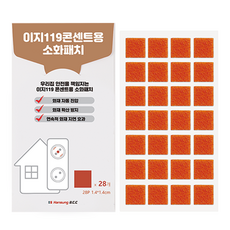 Easy119 插座用消光貼 方形 28入, 單色, 1個