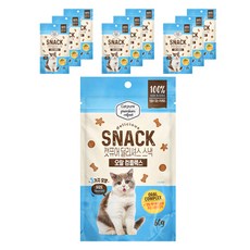 캣퓨어 고양이 딜리셔스 스낵, 10개, 60g, 오랄컴플렉스