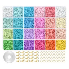 Eumes 珠子手鍊戒指24色DIY組, 1組, 生動