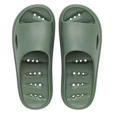 피플블룸 도트 고급 EVA 미끄럼방지 물빠짐 욕실화 실내화, 그린, 1개