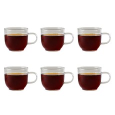 MAKA 에스프레소 커피잔 120ml APM06, 투명, 6개