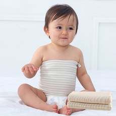 조이멀티 아동용 줄무늬 탄력 주름 아동 배 가리개 ONE SIZE 2p