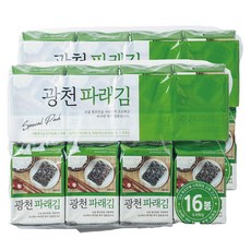 광천 파래김 16p, 64g, 2개