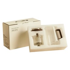 ohubancha 單按鈕滴漏式茶杯 B型, 850ml, 1個, 透明