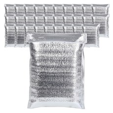 다용도 부착형 은박 보냉백 4cm 30p 세트 25 x 30 cm, 실버, 1세트
