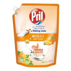 Pril 淨麗 小蘇打洗碗精 柑橘香 1L 包, 1包