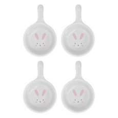 파울러스 럭키바니 손잡이 종지, 화이트, 4개