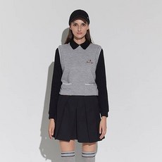 女款羊毛圓領套衫背心