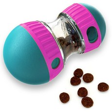 Poo Town狗狗貓咪零食飼料碗嗅覺訓練花生玩具, 粉紅色混合, 1個