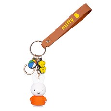 miffy 米飛 公仔鑰匙圈, 紅色, 1個