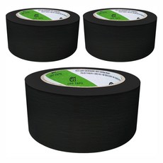 신흥테이프 마스킹 테이프 검정 48mm x 40m, 3개