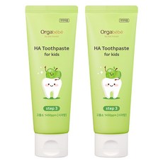 오가베베 유아용 고불소 1450ppm 치약 사과맛, 100g, 2개