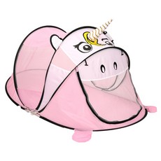 캐보트 원터치 동물 팝업텐트, 핑크 유니콘, 1개