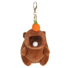 카피바라 가방 열쇠 고리, 12cm, 뿡뿡, 1개