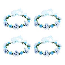 Home Flow花園的精靈拍攝道具花冠 4入, 藍色