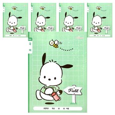 PinkMango 三麗鷗小學語文筆記本 10格, 5個, 帕恰狗