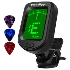마이티킹 기타 조율 튜닝 튜너기 + 피크 3p 세트 MT10P, 1세트 1세트