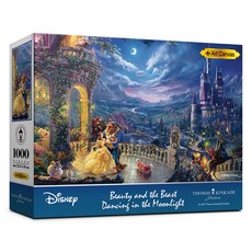 THOMAS KINKADE 迪士尼美女與野獸拼圖, 1000件, 1個, 7006