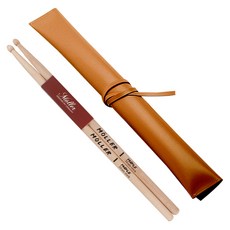 Moller 鼓棒 2支+皮革收納包組, 1組, 棕色