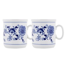 체스키포슬란 쯔비벨무스터 헨리 머그컵 330ml, 블루, 2개