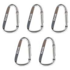 karnik D型高強度登山扣 5入組, 銀, 1組