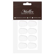 Moller 薩克斯風嘴巴貼片 8入, 透明, 1個