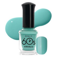 withshyan 60秒指甲油半透明糖漿 9ml, M163 薄荷色 Tachio, 1個
