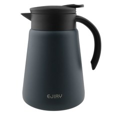 에지리 테이블팟 스텐 보온보냉 주전자, 1개, 0.8L, 차콜